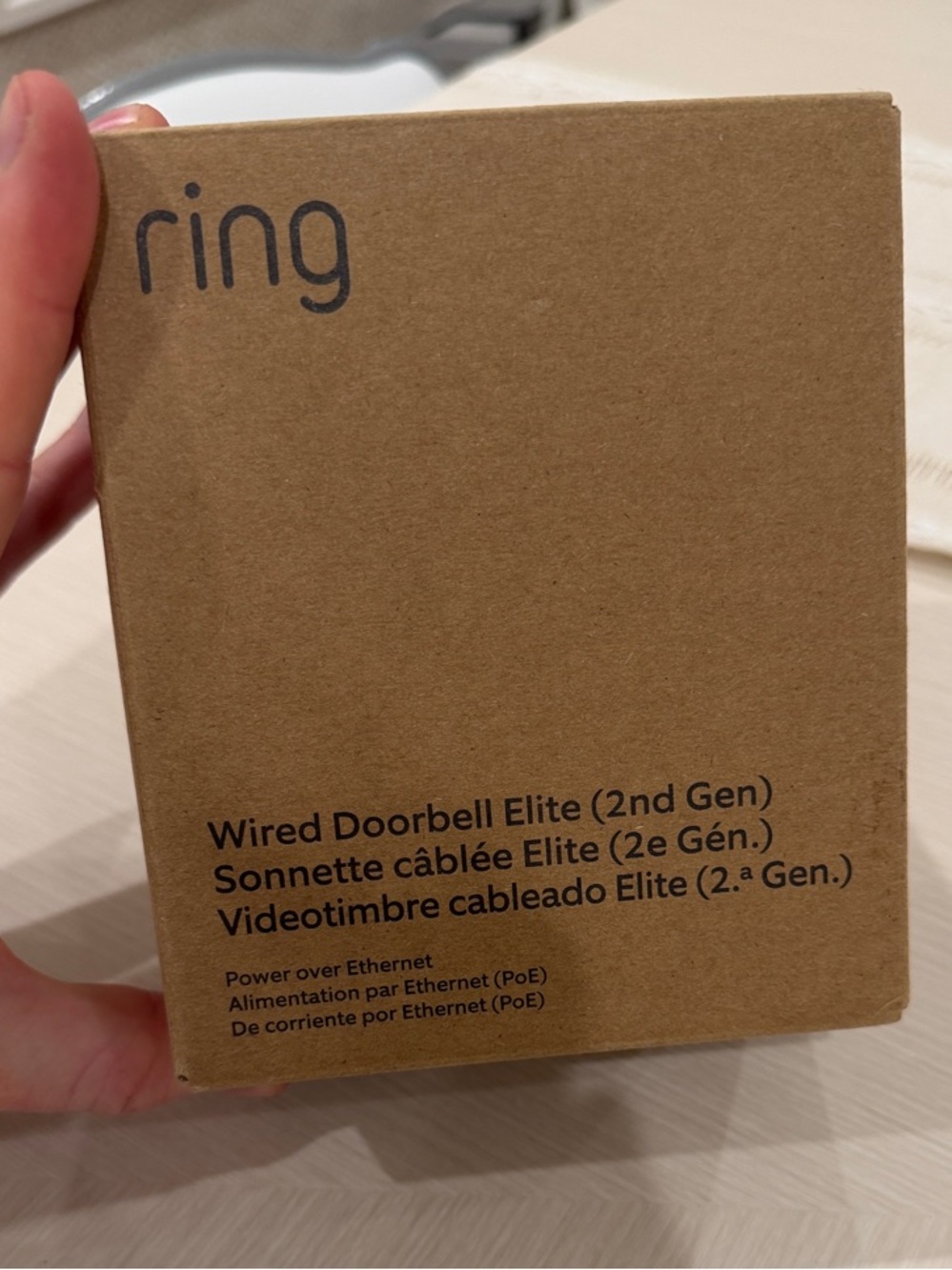 Ring Wired Doorbell Elite (2nd Gen) - Brown NEW IN BOX